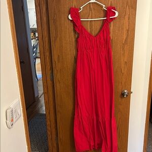 Universal Thread Vibrant Red Maxi Dress